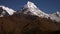 Snow Peak of Annapurna Mountain in the Himalayas in Nepal