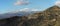 Snow peak of Etna volcano seen from Taormina