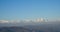 Snow peaked himalayan ranges with blue sky