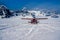 A Snow Plane Landing in a Beautiful Winter Wonderland on Top of Alaskan Mountains