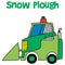 Snow plough collection vector art