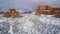 Snow on Red Rocks