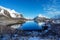 Snow in Reine Village, Lofoten Islands, Norway