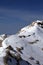 Snow ridge and footpath to the top