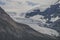 Snow on a rough mountain top