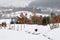 Snow scape in Elguea range (Spain)