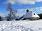 Snow scape with little chapel, austria