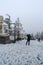 Snow scene in goldentop, mount emei,china