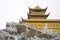 Snow scene in goldentop, mount emei,china