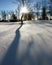 Snow shadow