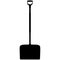 Snow shovel, snow plow with ergonomic handle, snow clearer for small and large amounts of snow realistic silhouette