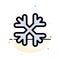 Snow, Snow Flakes, Winter, Canada Abstract Flat Color Icon Template