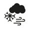 Snow storms icon. Trendy Snow storms logo concept on white background from Weather collection
