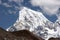 Snow summit of Cholatse mountain, Himalaya, Nepal