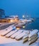 Snow in a Swiss Marina II
