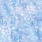 Snow tiled pattern. Snowflakes textured background. White snow