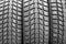 Snow tires background