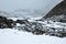 Snow valley at sacred mountain Kailash, Tibet