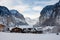 Snow and Villages in Switzerland