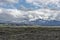 Snow at volcano Hekla in Iceland