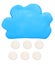Snow weather forecast icon symbol plasticine clay