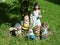 Snow White and the Seven Dwarves garden ornaments