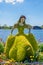 Snow White topiary in Disney World\\\'s Showcase at the Flower and Garden Festival