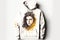 snow-white unisex hoodie mockup isolated on white background