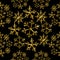 Snow winter gold low poly seamless pattern holiday