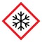 Snow winter icon  danger ice flake sign  risk alert vector illustration  careful caution symbol