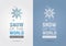 Snow of the world. Eco info graphic icon. Creative marketing.