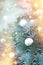 Snowball on christmas tree