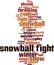 Snowball fight word cloud