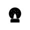 Snowball icon. Simple glyph vector of Christmas, New Year and holidays set for UI and UX, website or mobile application