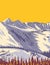 Snowbird Ski and Summer Resort at Hidden Peak near Salt Lake City Utah WPA Poster Art