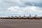 Snowbirds Planes Beside A Runway