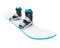 Snowboard with Bindings Isolated