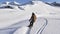 Snowboard Girl Powder Snow Backcountry 4k