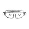 Snowboard protective glasses cartoon