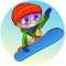 Snowboarder icon