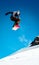 Snowboarder jump