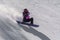 Snowboarder pulling tricks on the Colorado Rockies slopes