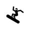 Snowboarder sign symbol. snowboarding icon. Vector illustration