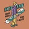 Snowboarder on a snowy mountain. Winter season extreme sport. Emblem about snowboarding