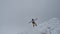 Snowboarder winter sports jumping in the snow in mountains,