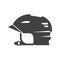 Snowboarding Helmet Vector Line Icon