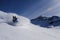 Snowboarding powder in Valle Nevado