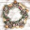 Snowbound Christmas Wreath Holiday Fir Tree Toy Berries Gift Mag