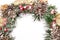 Snowbound Christmas Wreath Holiday Fir Tree Toy Berries Gift Mag