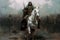 The Snowbound Rider: A Majestic Encounter in the Winter\\\'s Embrace
